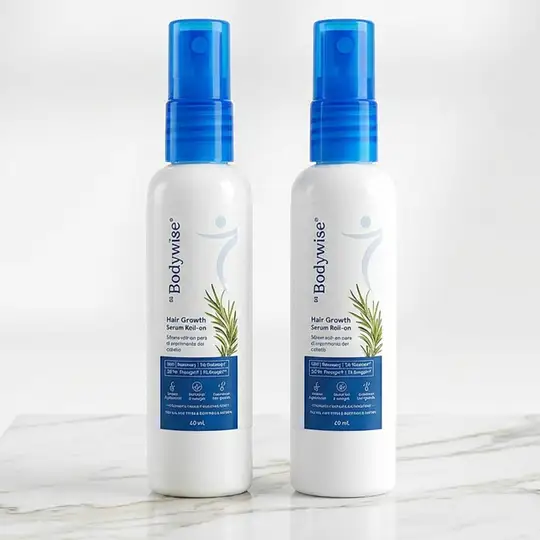 2 frascos Bodywise Hair Growth Serum
